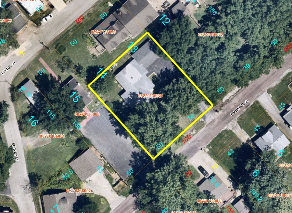 605 E monroe St - AERIAL