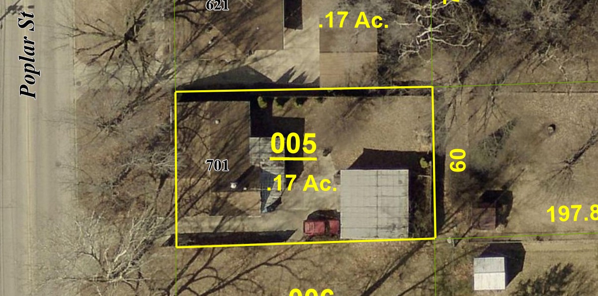 701 Poplar St - AERIAL