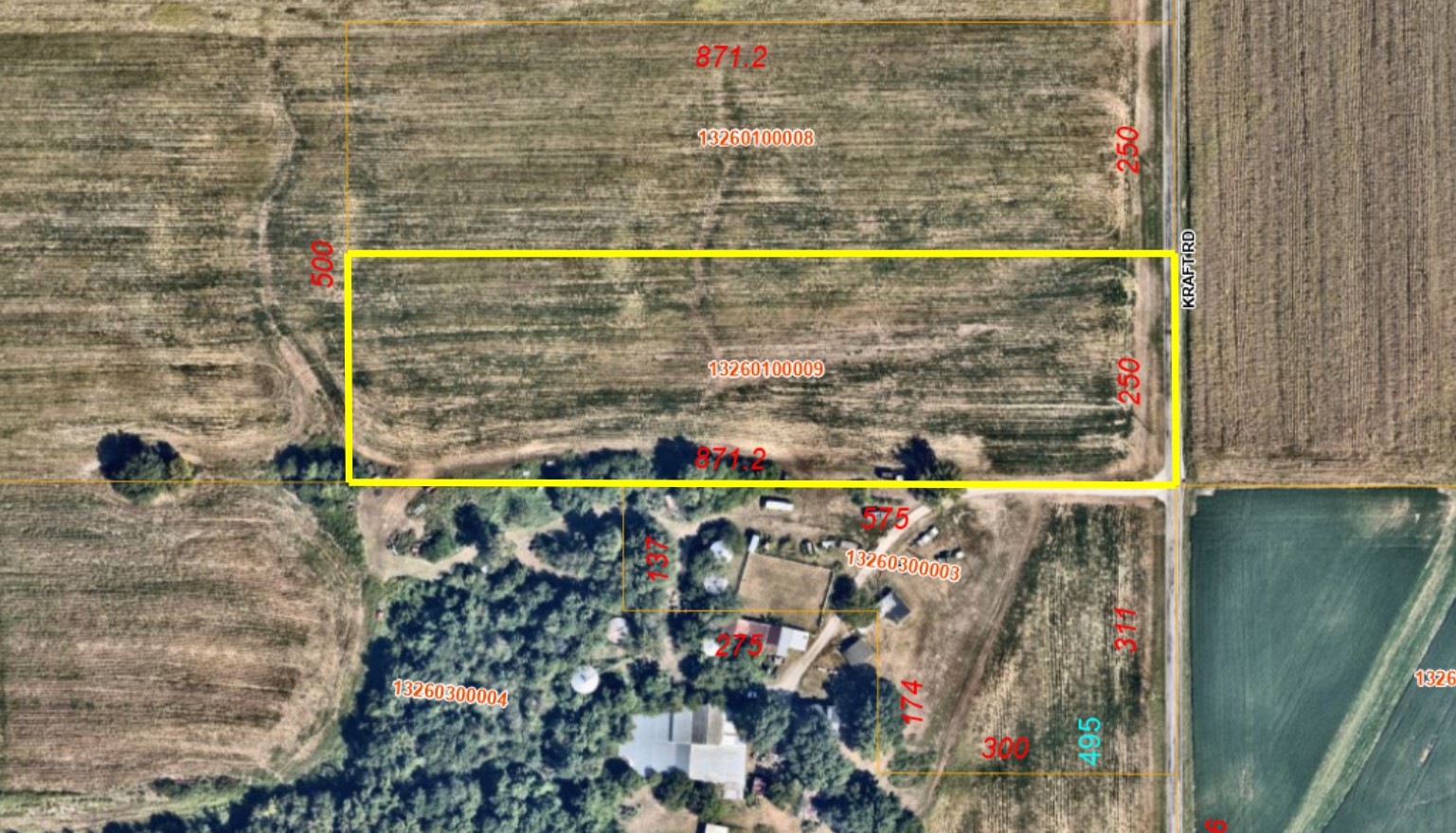 5.09± Ac Kraft Rd - AERIAL