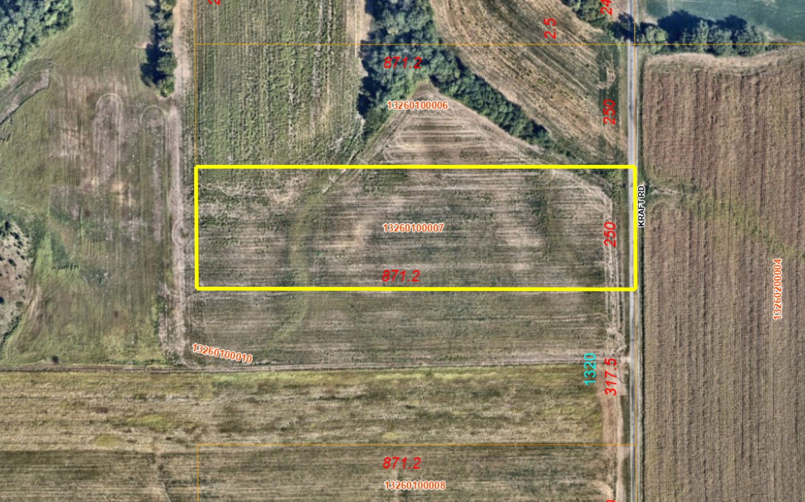 5.12± Ac Kraft Rd - AERIAL