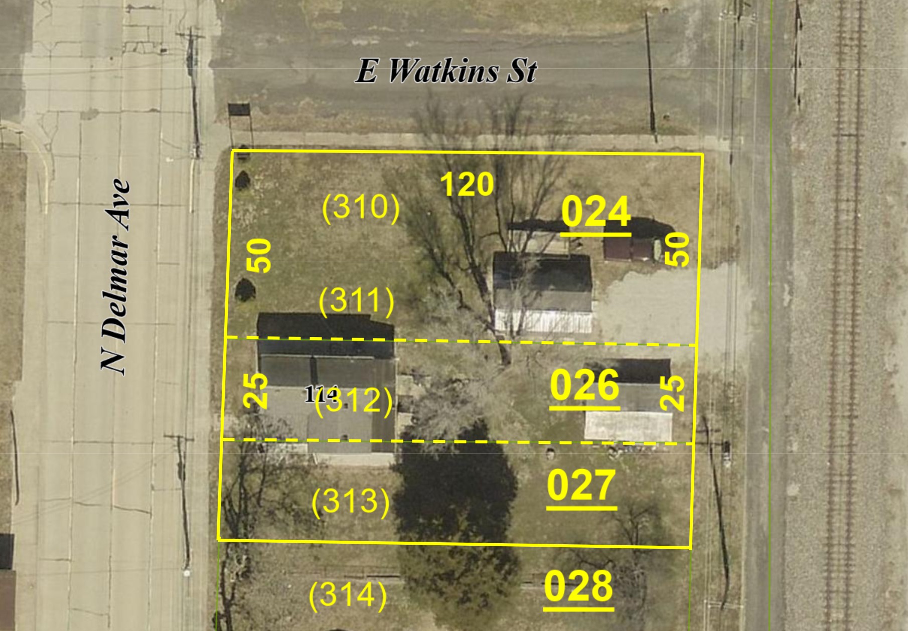 114 N Delmar Ave - AERIAL