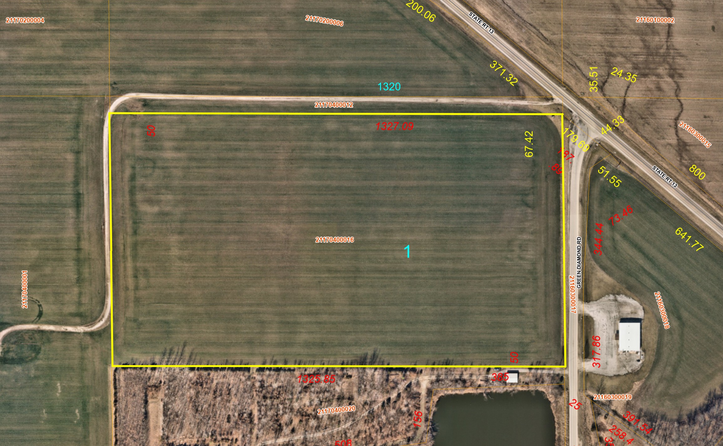 1365 Green Diamond Rd - AERIAL