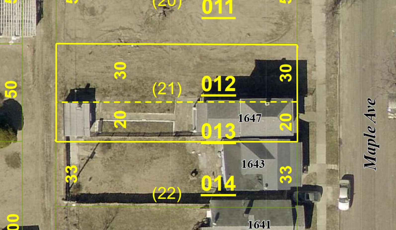 1647 Maple Ave - AERIAL