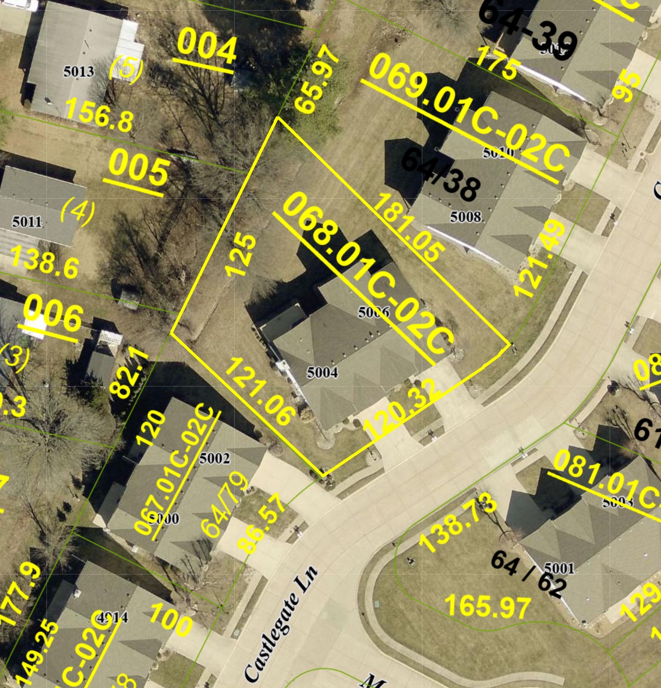 5004 Castlegate Ln - AERIAL