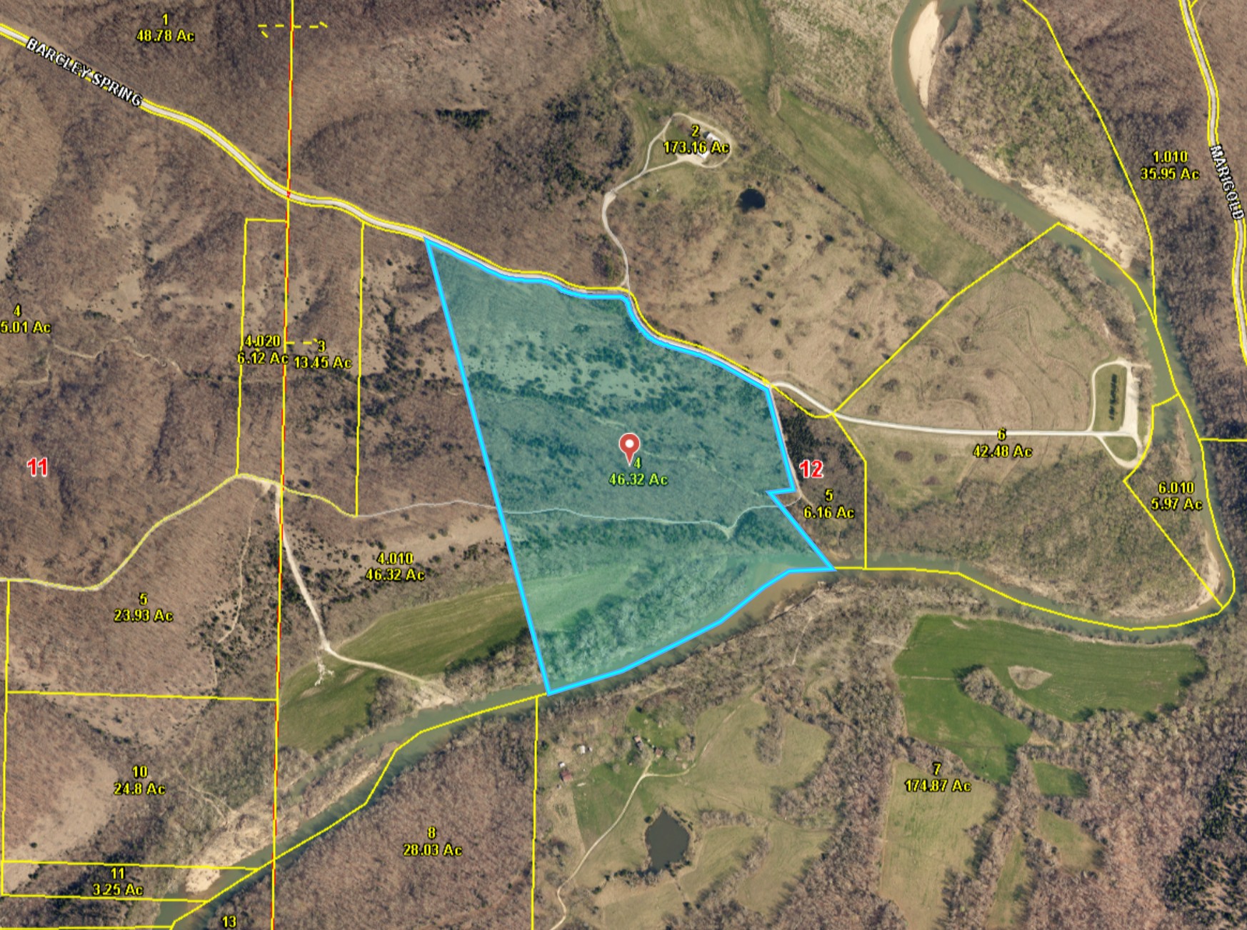 46± Ac Barclay Springs Rd - AERIAL